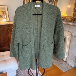 Vestique Olive Green Women's Cardigan